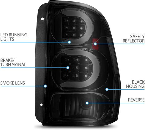 amerilite for 2002-2009 Chevy Trailblazer/ext Smoke Black C-type-Type LED Tube Light in Saudi Arabia