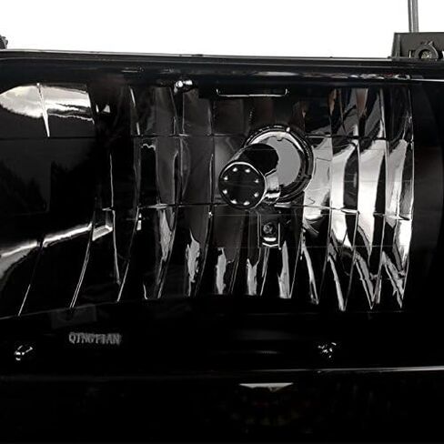 Akkon - لعام 1992-1996 Ford Bronce F150 F250 F350 Super Duty Black Smoked Smoked Combo+Pumper+Tail Lights Combo in Saudi Arabia