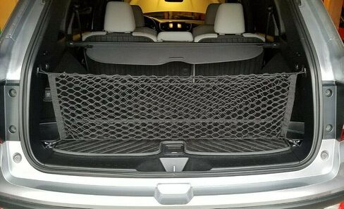 شبكة شحن منظم الجذع لشبكة Honda Passport 2019-2025-شبكة البضائع على طراز المغلف لسيارات الدفع الرباعي-تخزين مركبة مركبة مركبة من منظمات السيارة المرن المتسابق-متوافق مع جواز سفر in Saudi Arabia