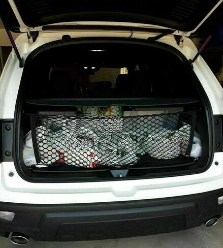 شبكة شحن منظم الجذع لشبكة Honda Passport 2019-2025-شبكة البضائع على طراز المغلف لسيارات الدفع الرباعي-تخزين مركبة مركبة مركبة من منظمات السيارة المرن المتسابق-متوافق مع جواز سفر in Saudi Arabia