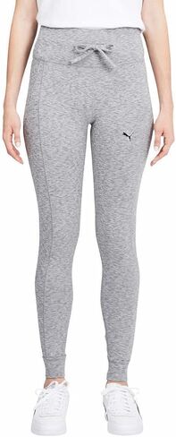 PUMA Womens Midweight Drawstring Jogger Leggings with Side Pocket (Small, Black) in Kuwait
