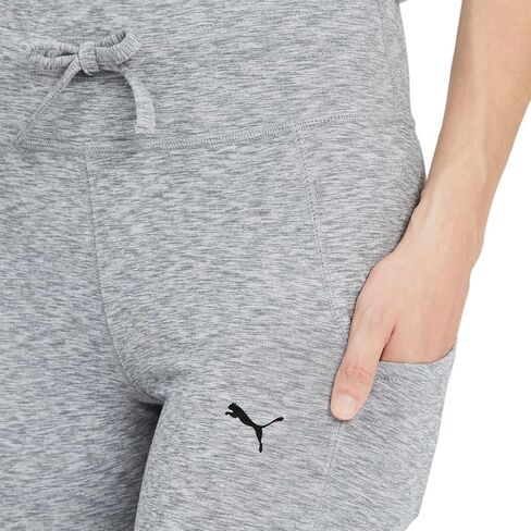 PUMA Womens Midweight Drawstring Jogger Leggings with Side Pocket (Small, Black) in Kuwait