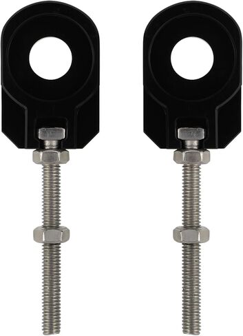Motorcycle 2pcs 12mm Chain Adjuster Tensioner Swingarm Spool Tensioner Tension Adjuster CNC Universal for CRF110 CRF 110F 2013-2025 Dirt Pit Bike Red in Saudi Arabia