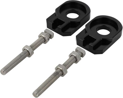 Motorcycle 2pcs 12mm Chain Adjuster Tensioner Swingarm Spool Tensioner Tension Adjuster CNC Universal for CRF110 CRF 110F 2013-2025 Dirt Pit Bike Red in Saudi Arabia