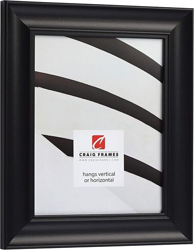 Craig Frames Vintage Revival, Satin Black Picture Frame, 11 x 14 Inch in Saudi Arabia