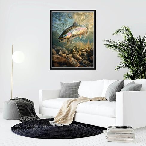 Bimkole Bear Paint by Number for Adults, DIY Oil Painting Kit on Canvas with Paintbrushes and Acrylic Pigment, Perfect for Paint by Numbers for Beginner, for Home Wall Decor (16x20Inch) aa1631 in Saudi Arabia
