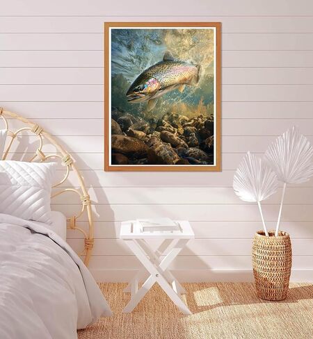 Bimkole Bear Paint by Number for Adults, DIY Oil Painting Kit on Canvas with Paintbrushes and Acrylic Pigment, Perfect for Paint by Numbers for Beginner, for Home Wall Decor (16x20Inch) aa1631 in Saudi Arabia