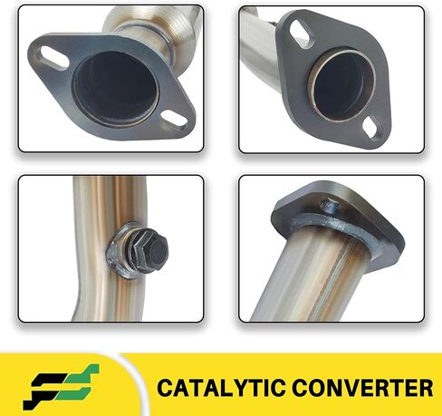 [أمامي يسار] محول مشعب العادم الحفاز FortunaFlow متوافق مع Nissan Titan 2004-2015 5.6L، المرجع 16478 (محول حفاز عالي التدفق متوافق مع وكالة حماية البيئة + درع الحرارة + بنك 1) in Kuwait