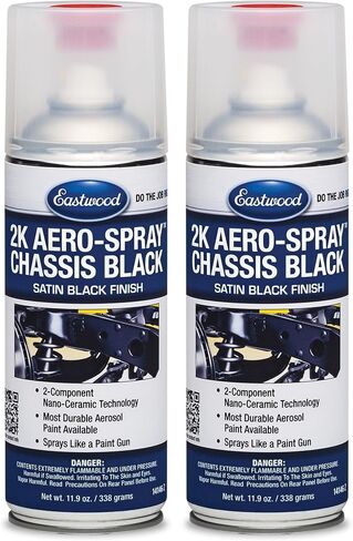 Eastwood 2K Aerospray Chassis Frame Black Satin Frame and Suspension Pray Paint | 12 أوقية aerosol | 1 حزمة in Saudi Arabia