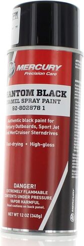 Mercury Marine Mercruiser OEM Phantom Black Spray Paint 12oz. Can Aerosol Can 92-8028781 in Saudi Arabia
