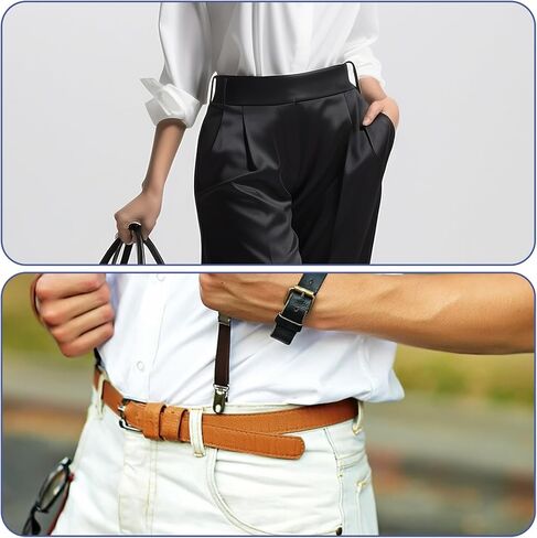 2 Pcs Men Shirt Stays Belt Tuck It Belt Style Stays Keepers Elastic Band Tuck Shirt Holder Adjustable Elastic Blet for Police Military Law Enforcement Work Dress Casual Wear with Non-slip in Saudi Arabia