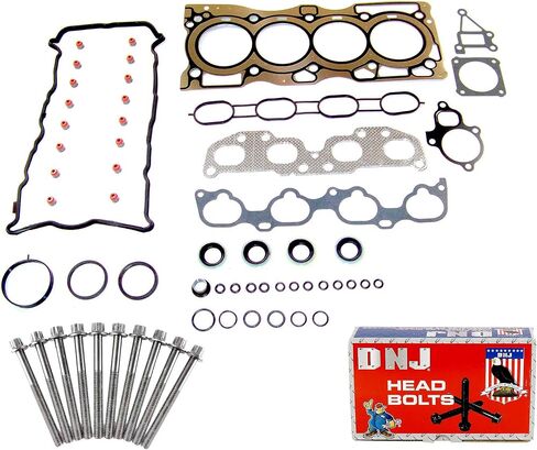 DNJ HGB6571 Cylinder Head Gasket Set with Head Bolt Kit for 2007-2013 Nissan Altima Sentra 2.5L L4 16V DOHC 2488cc in Saudi Arabia