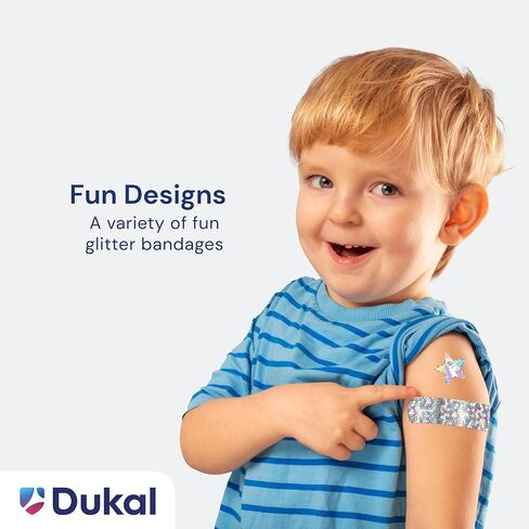 سلسلة Dukal Design Series ضمادات لاصقة مع تقنية Stat Strip ، 3/4 "× 3" (صندوق 100) in Kuwait