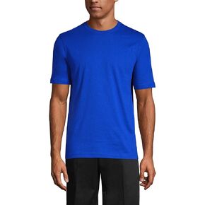 Lands' End Essentials Men's Short-Sleeve Soft Cotton T-Shirt - Relaxed Easy Fit in Saudi Arabia