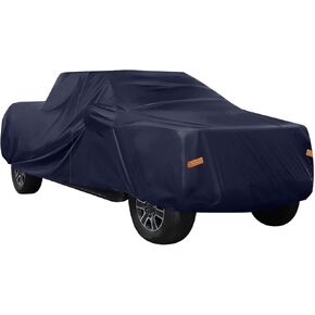 ACROPIX Pickup Truck Cover for Ford F150 Crew Cab Pickup 4 Door 6.5 Feet Bed 2004-2021 Sun Rain Dust Snow Protection 190T PU W/Driver Door Zipper Navy Blue Car Parts in Saudi Arabia