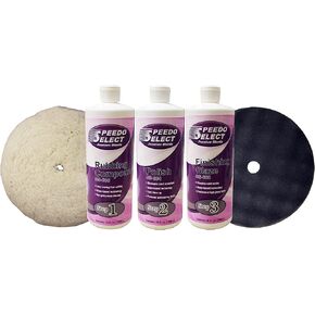 Speedokote Steps 1, 2 & 3 Auto Polishing System, SS-685, SS-664 & SS-668, Qt. Each & Pads in Kuwait