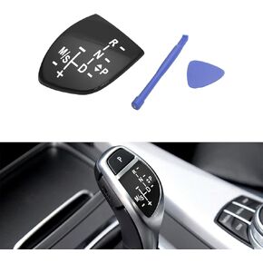 Xotic Tech Car Gear Shift Knob Panel Cover,Gear Button Decal Sticker Emblem Replacement Compatible with BMW 1 3 5 6 7 Series X1 X3 X5 X6 F01 F10 F30 F35 F15 F16 F18 (Performance Sports Shifter Style) in Saudi Arabia