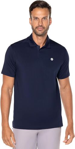 Coolibar UPF 50+ Men's Victory Lap Short Sleeve Golf Polo - Sun Protective in Saudi Arabia