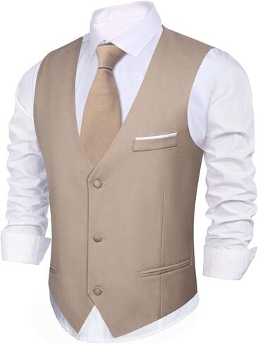 Barry.Wang Mens Formal Business Blue Royal Suit Vest Slim Fit Casual Solid Color Waistcoat Tie Bow Tie Set Wedding Party in Kuwait