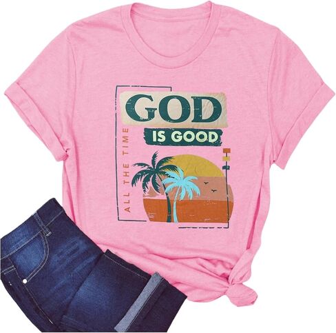 Christian Tshirt and All My Life You Have Been Faithful Bright Bible Verse Graphic Tee Tops in Saudi Arabia