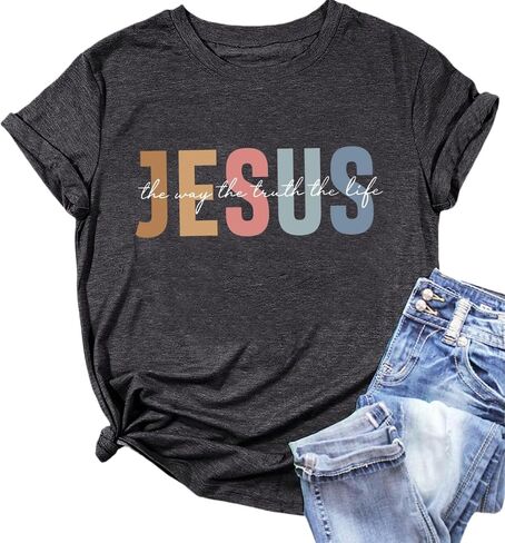 Christian Tshirt and All My Life You Have Been Faithful Bright Bible Verse Graphic Tee Tops in Saudi Arabia