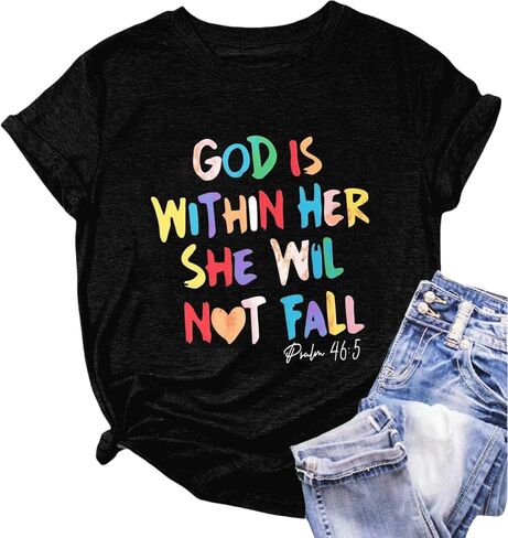Christian Tshirt and All My Life You Have Been Faithful Bright Bible Verse Graphic Tee Tops in Saudi Arabia