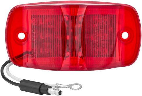 Maxxima Rectangular LED Clearance Marker P2/P3/PC2 Red - 12/24VDC for Trucks and Heavy Duty in Saudi Arabia