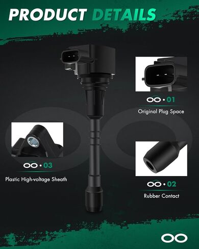 SCITOO ignition coil 1 pcs,for Nissan Armada 5.6L 2017-2019,for Infiniti QX80 5.6L 2014-2019,for Infiniti QX56 5.6L 2011-2013 IGC0082, UF650, C183 in Saudi Arabia