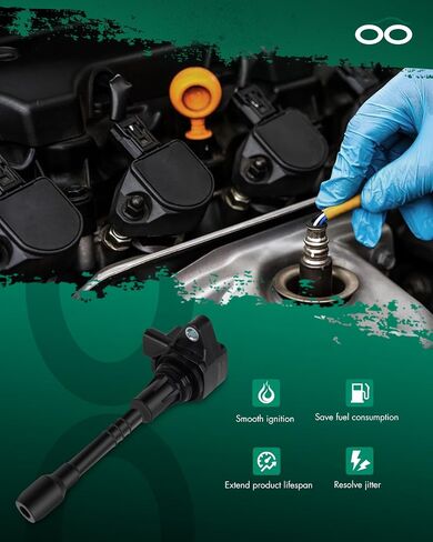 SCITOO ignition coil 1 pcs,for Nissan Armada 5.6L 2017-2019,for Infiniti QX80 5.6L 2014-2019,for Infiniti QX56 5.6L 2011-2013 IGC0082, UF650, C183 in Saudi Arabia