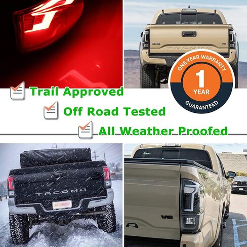 Winjet LED Tail Light Assembly لـ [2016 2017 2018 2019 2020 2021 2022 2023 Toyota Tacoma] in Kuwait
