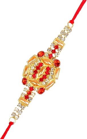 Set of 3 Rakhi for Brother Bhabhi Bhatija Bhaiya Bhai Raksha Bandhan Rakhi Thread with Roli Chawal Gift Pack in Saudi Arabia