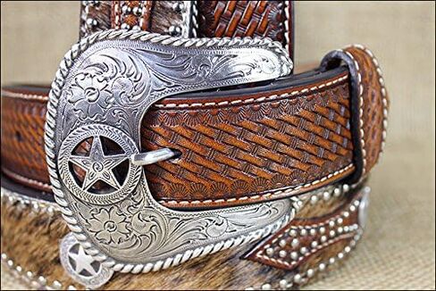 Nocona Belt Co. Men's Pro Star Buckle, Tan, 36 in Kuwait