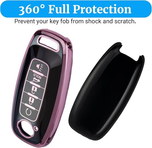 لغطاء Nissan Key FOB مع سلسلة مفاتيح ، ناعم TPU 5 CASE BUNTY CASE لـ NISSAN ROGUE Altima Kicks Pathfinder Sentra 2023 2024 2025 ، Blue in Kuwait