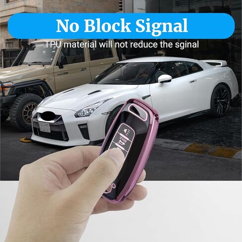 لغطاء Nissan Key FOB مع سلسلة مفاتيح ، ناعم TPU 5 CASE BUNTY CASE لـ NISSAN ROGUE Altima Kicks Pathfinder Sentra 2023 2024 2025 ، Blue in Kuwait