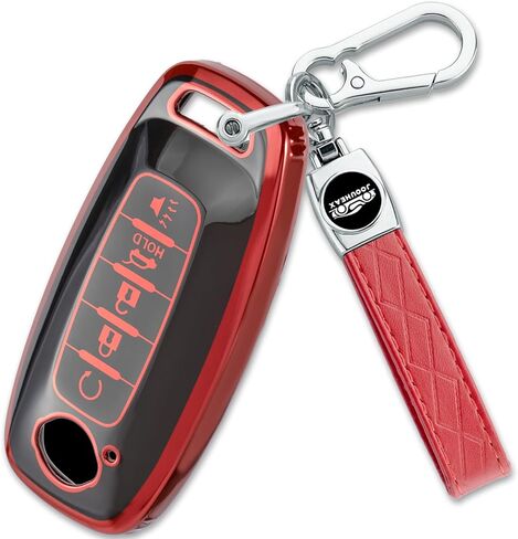 لغطاء Nissan Key FOB مع سلسلة مفاتيح ، ناعم TPU 5 CASE BUNTY CASE لـ NISSAN ROGUE Altima Kicks Pathfinder Sentra 2023 2024 2025 ، Blue in Kuwait