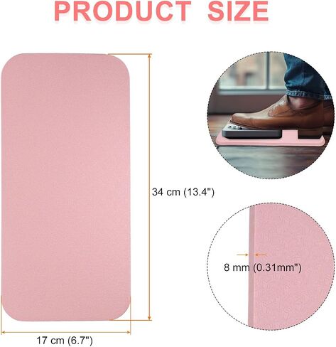 HARFINGTON Sewing Machine Foot Pedal Mat No Slip Waterproof Easy to Clean Muffling Mat Quilting Supplies Accessories for Sewing Machine Foot Pedal, Grey in Saudi Arabia