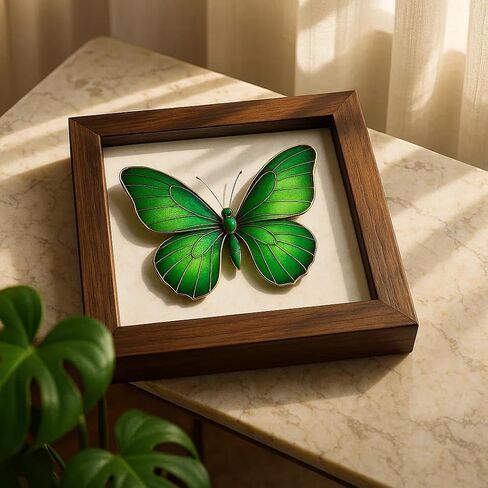 Cloisonne Enamel 3D Butterfly DIY Craft Kit, 2Pcs Filigree Enamel Art Projects Craft Supplies, Beginner-Friendly, Mother's Day Stress Relief Craft Kit Gifts, Handmade Home Decor Gifts, Hobby for Women in Saudi Arabia