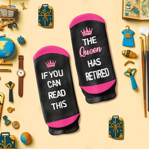 Retirement Gifts Ideas Socks - Best Retirement Gifts Retired Teacher, Funny Retirement Socks Women Retired Socks Men in Saudi Arabia