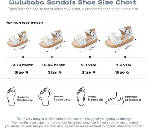 Infant Girls Sandals,Girls First Walkers Shoes, Non-Slip Breathable Soft Leather Open-Toe Summer Shoes for Kids in Saudi Arabia