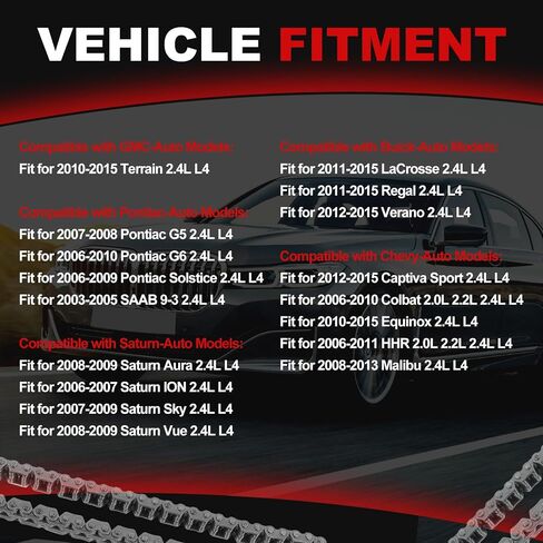 طقم سلسلة التوقيت الملاءمة لـ Chevy 2006-2015 HHR 2.4L 2.2L 2.0L ، لـ 06-10 COBALT 10-15 Expenox 08-13 MALIBU 2.4L ، تم تعيين الأجزاء الزمنية لـ 10-15 LACROSSE Regal 07-09 G5 G6 2.0L مع مجموعة MLS Head Gasket in Saudi Arabia