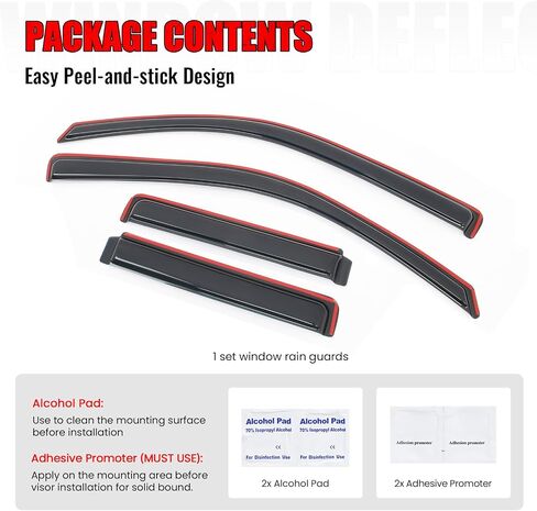 Ikon Motorsports in Channel Window Vensors متوافقة مع 2002-2009 Chevy Trailblazer و GMC Envoy in Saudi Arabia