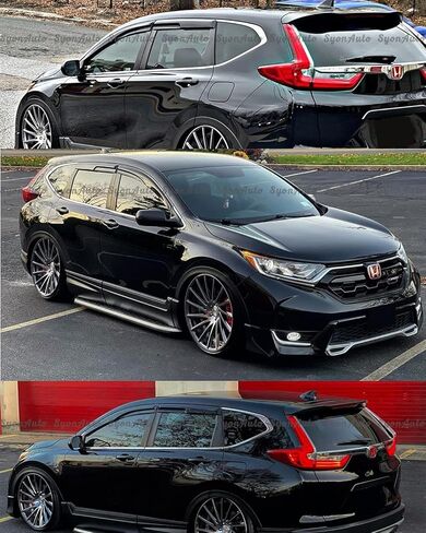 يناسب 2017-2021 هوندا CRV CR-V JDM 3D Wavy Mugen Style Window Window Guard Guard Vent in Saudi Arabia