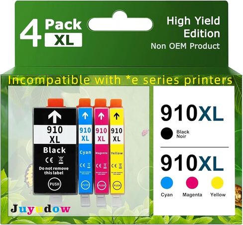 خراطيش حبر 910XL لـ 910 XL حبر خراطيش التحرير والسرد بديل لـ 910 حبر | يعمل مع HP OfficeJet 8010 ، 8020 Series ، HP Office in Kuwait