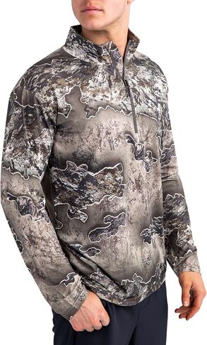 RealTree Men's Camo Hunting 1/4 zip Performance Pullover قمصان in Saudi Arabia
