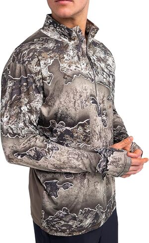 RealTree Men's Camo Hunting 1/4 zip Performance Pullover قمصان in Saudi Arabia