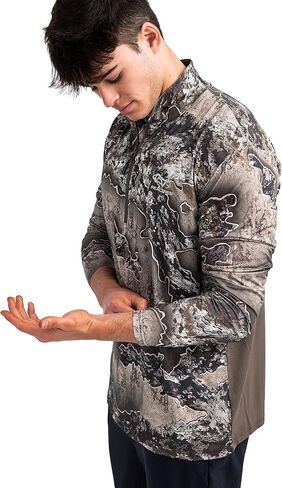RealTree Men's Camo Hunting 1/4 zip Performance Pullover قمصان in Saudi Arabia