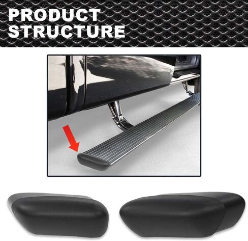 مجموعة غطاء غطاء نهاية الخطوة الجانبية للوحة التوافق مع Ford F150 2004-2014 4L3Z16A454BA ، 4L3Z16A455BA in Saudi Arabia