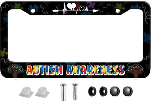 2 PCS for US Navy Veteran License Plate Frames,Matte Black Aluminum License Plate Holder for USN License Plate Protection with Screw Set in Kuwait