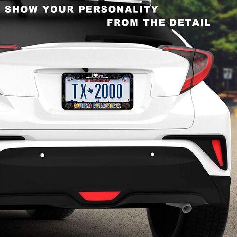 2 PCS for US Navy Veteran License Plate Frames,Matte Black Aluminum License Plate Holder for USN License Plate Protection with Screw Set in Kuwait
