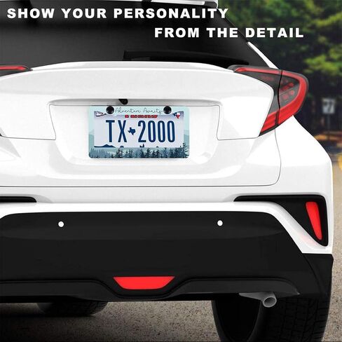 2 PCS for US Navy Veteran License Plate Frames,Matte Black Aluminum License Plate Holder for USN License Plate Protection with Screw Set in Kuwait